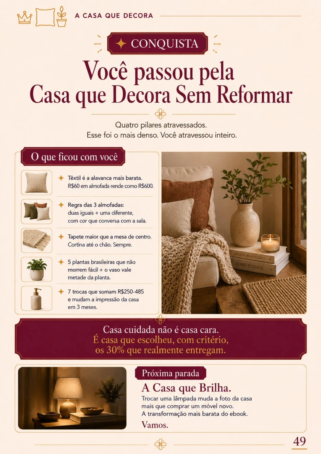 Página real do ebook Dra. Maravilha: Você passou pela Casa que Decora sem Reformar